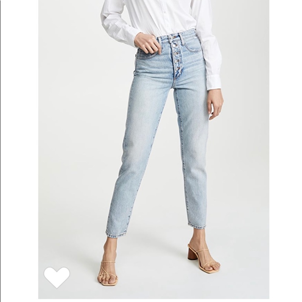 We Wore What Danielle High Rise Straight Jeans